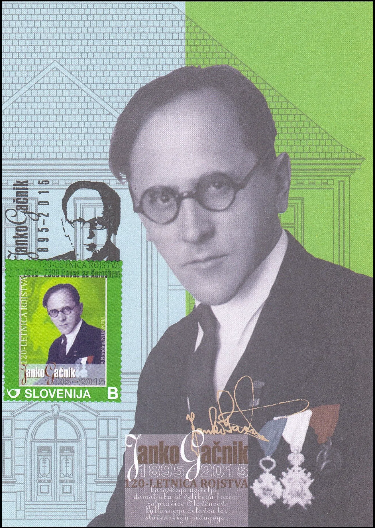 120 - LETNICA ROJSTVA JANKO GAČNIK 1895 - 2015